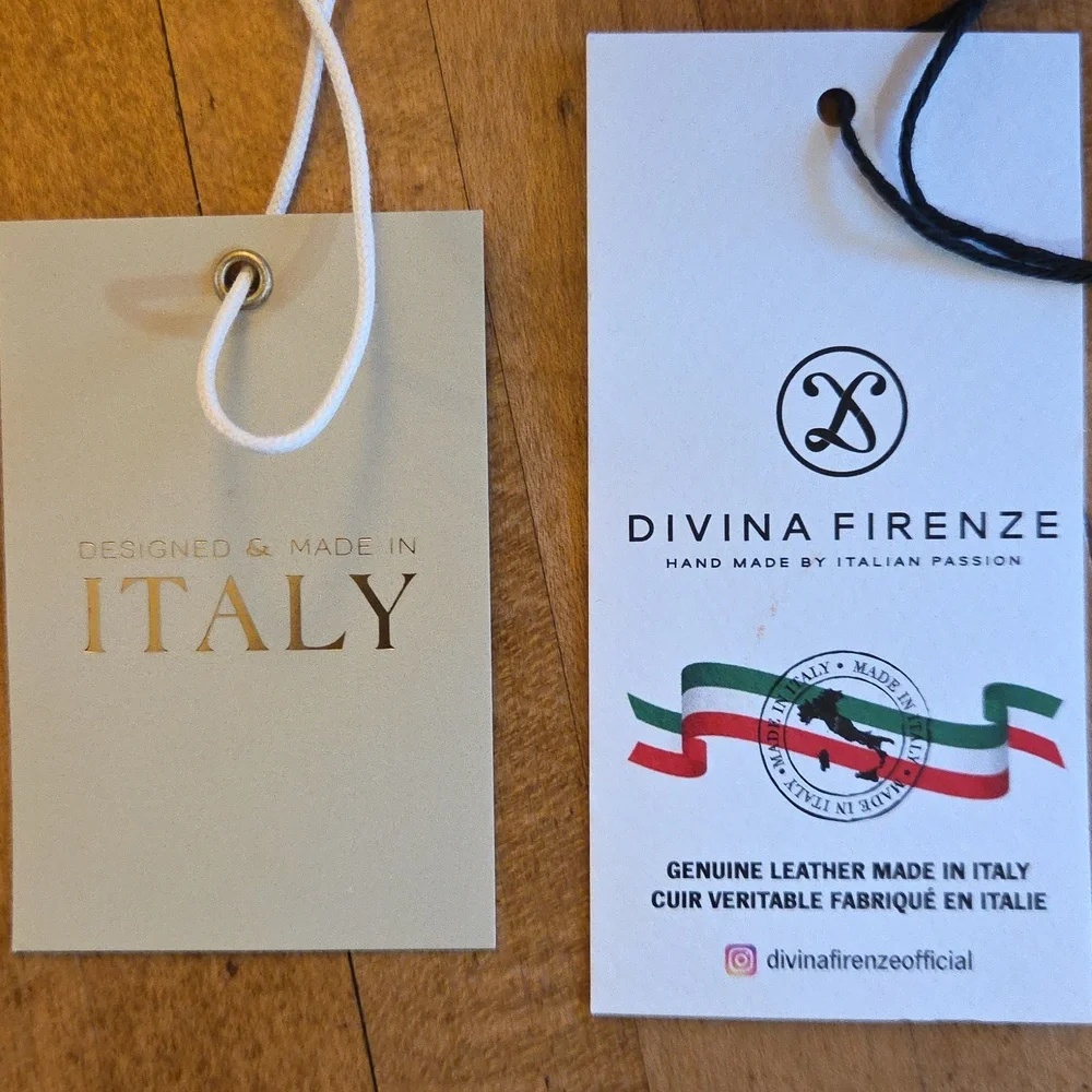 Italian Leather Handbag / Crossbody Bag Handmade By Divina Firenze - Picture 12 of 15